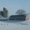 Snowy farm near the Ottawa River
