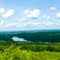 Panoramic view from the lookout at Story Land, one of the highest points along the entire Ottawa River Valley with views of 40 km. Story Land Park, Renfrew, Ontario, Canada. (scroll left / right)
