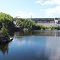 Mountain Chute Hydro Dam on the Madawaska River began operations late in 1967. It has two generators located on the right.  It created Centenial Lake to store water  for hydro power at peak periods of each day.  It is very seasonal in it's output.  The spill way for spring floods is on the left.