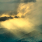 Sun through clouds - San Gabriel Mountains
