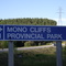 Sign to the park on County Road 8