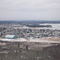 View of South Porcupine from mining waste rock pile