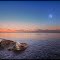 Sunset With Moon