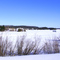 Le lac Caché en hiver