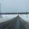 Up the snowy road
