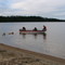 Baie-James, lac Mistassini, départ pour la pêche matinale