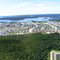Mistissini, village de la communauté Crie, lac Mistassini, vue aérienne
