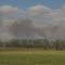 Horses Grazing Casually On The Prairie While A Prairie Fire Burns Out Of Control Close Behind Just of West of Devon AB (Southwest of Edmonton), May  15th '11
