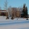 Chalet et installation en hiver