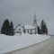 L'église de Sainte-Anne sous la neige