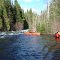 Petite rivière Bostonnais, peu en aval du lac Wayagamac