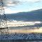 Sunrise and electric lines