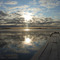 Un soleil en octobre effet miroir