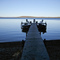 View of Nominingue lake at "L'auberge des demoiselles" inn