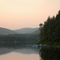 Sunset at lake La Clef