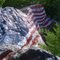American Flag graffiti above Bolton Notch