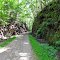 Old Railroad Bed Cut Through Mountain