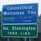 Connecticut from Rhode Island on I-95