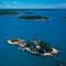 Cut In Two Island - Photo from helicopter