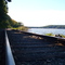 Train rail on Thames River, CT
