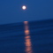 La lune sur l'océan