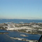 Aéroport de La Tabatière. Vue en finale. (Vue Nord Nord Est)
