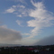 Vue de La Tabatière Brume, nuages et ciel bleu