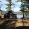 On the lake.