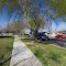 Sidewalk view along 4th Street near Golden Vallye Health Center, Merced CA, 2/2012