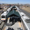North And Southbound Light Rail Trains Dry Creek Station