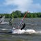 Surfing on the St-Laurence.