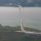Bridge construction, MacKenzie River at Ft Providence, NT