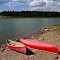 The Mackenzie River. Fort Providence.  NT. Canada.