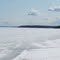 Cumulus Clouds And Distant Green Ridges Contrasting With Lingering Wet Snows On Gorgeous Lac La Biche AB, Northeast of Edmonton Apr '11