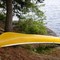 Yellow canoe by Gull Lake, ON