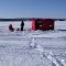 Ice fishing on Black Sturgeon