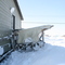 Drying a Polar Bear hide