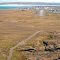 About a mile final for runway 09 Sanikiluaq