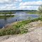 Mouth of the Petawawa River at the Ottawa River.  Looking north.