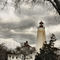 Back to Sandy Hook Light on a Stormy Day