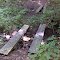 FLT CT6 8.3 mi - 4 planks, 2 double stacked 2x12s, 8' long (close) + 2 single 2x12s, 8' long (far)
