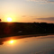 Reflecting sunset