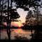 Sonnenuntergang am Peetzsee, Grünheide bei Berlin-Erkner