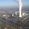 Kraftwerk Staudinger mit Main aus der Luft