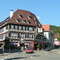 Nagold, Vorstadtplatz mit  Hotel "Post" (Mai 2004)