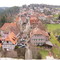 Blick auf Zavelstein vom Bergfried der Burg / Look at Zavelstein of the donjon of the castle