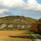 071105 View of Muschelkalk cliffs & vineyards from the road between Himmelstadt & Laudenbach in the Main valley