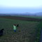 Vor Irmelshausen Blick auf die Gleichberge