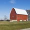 White roof barn