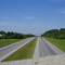 Southbound on Highway 57 at the intersection of the River to River Trail